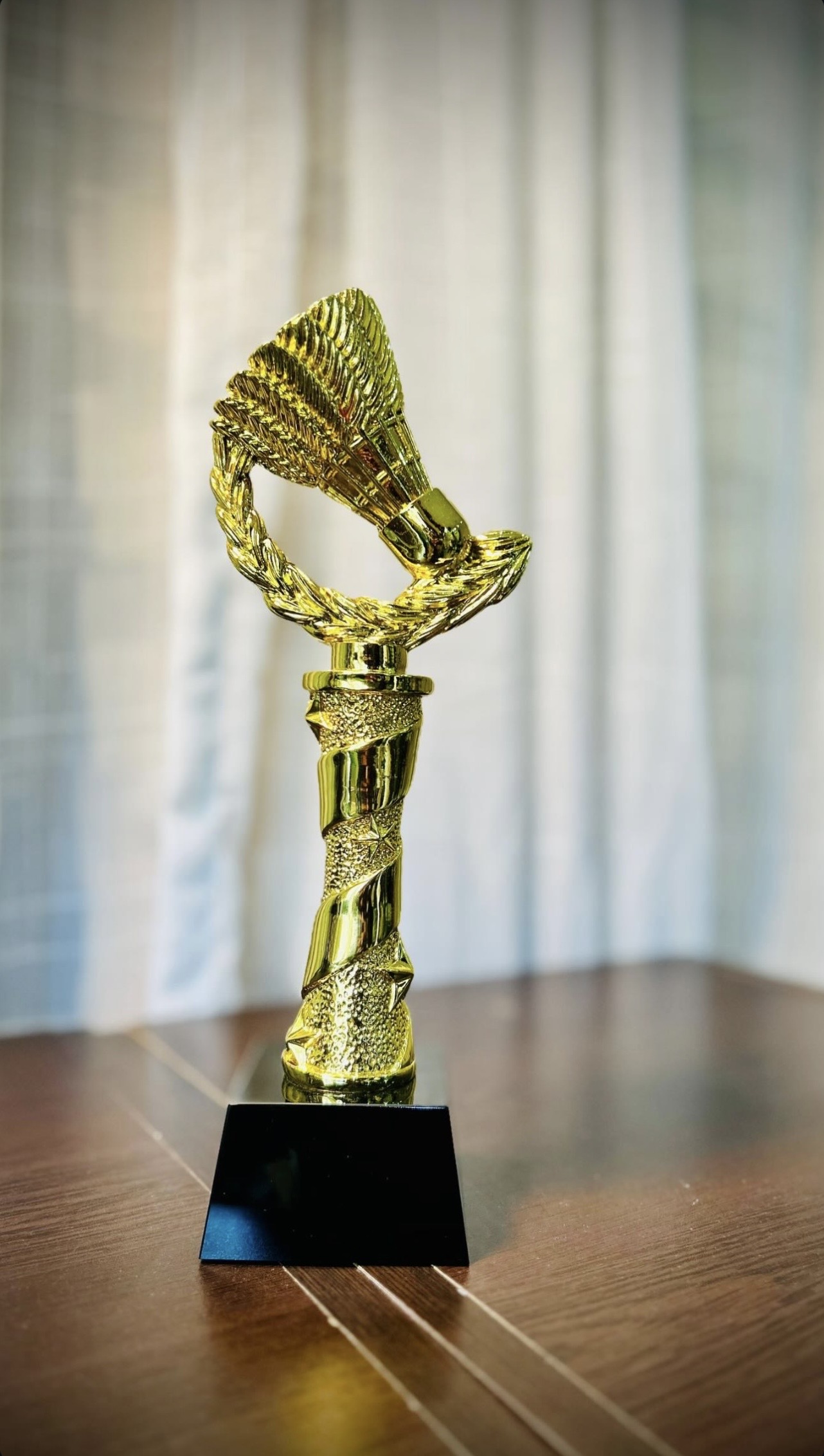 Trophée badminton volant