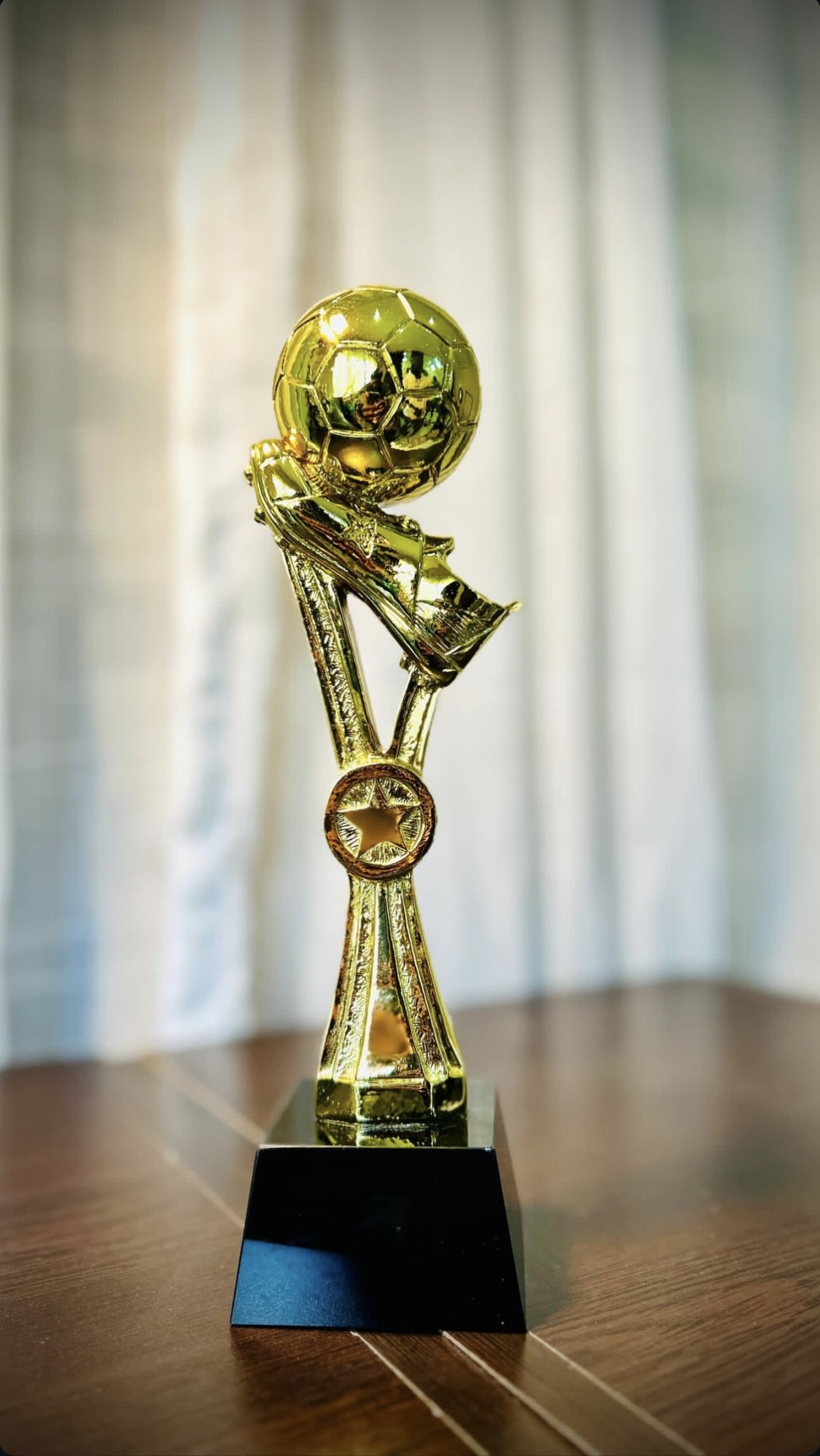 Trophée football ballon & crampon
