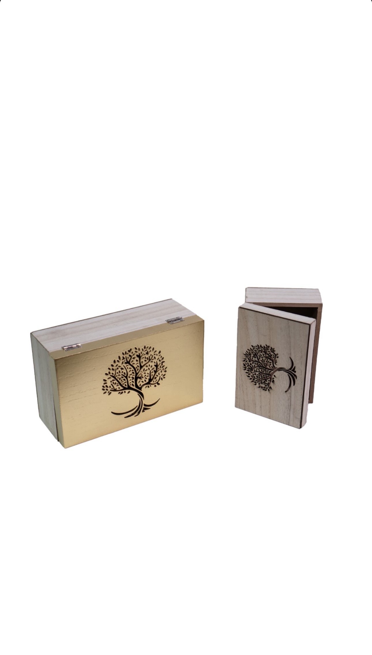 Coffrets bois doré Arbre de Vie