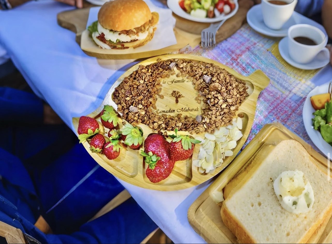 Plateau bambou compartimenté Ramadan