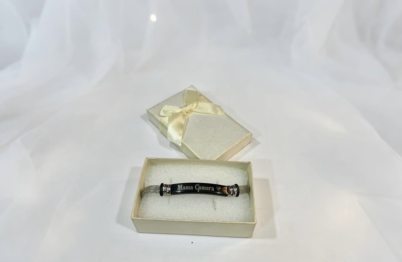 Bracelet identité maille personnalisé